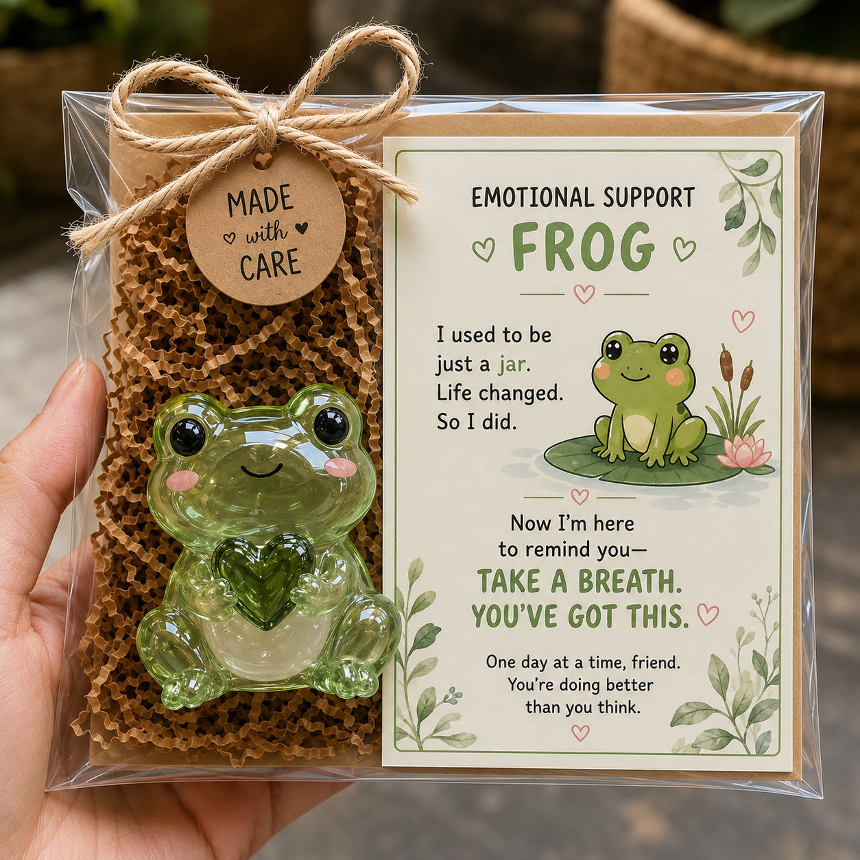 🎁Buy 3, Get 1 Free 💛 Emotional Support Glass Animal Gift – A Little Reminder You Matter.