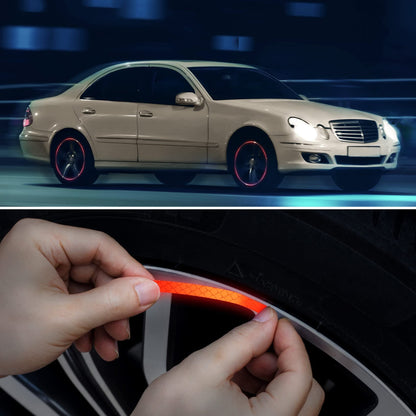 20 PCS Creative Wheel Hub Rim Reflective Stickers