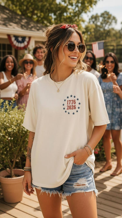 Comfort Colors America Eagle Shirt, 250th Anniversary Tee