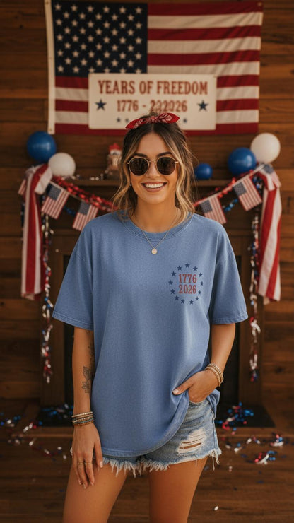 Comfort Colors America Eagle Shirt, 250th Anniversary Tee