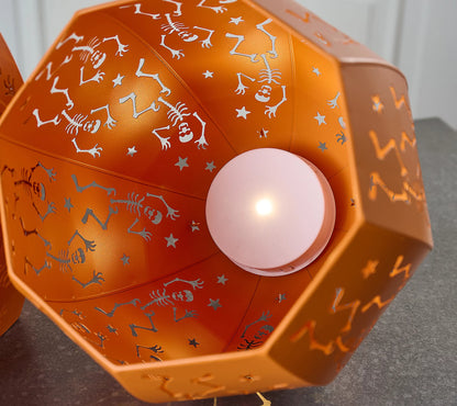 🎃Lit Metal Stackable Skeleton Pumpkn