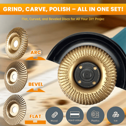 🛠️Heavy-Duty Wood Carving Disc Set (3PCS)