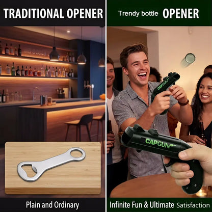 Stainless Steel & ABS Plastic Spring Mechanism Bottle Cap Opener