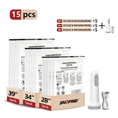 Cordless Vacuum Storage Bags Set