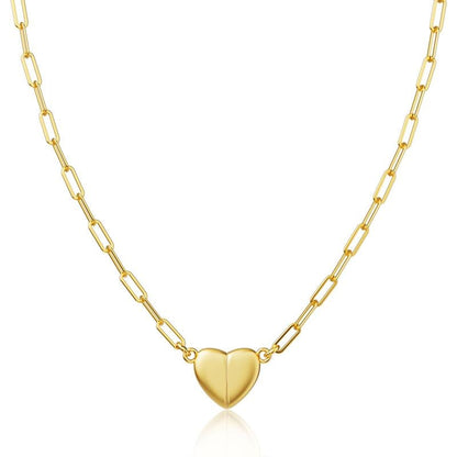 🔥🌹✨Stainless steel Heart Shape Pendant Magnetic Necklace