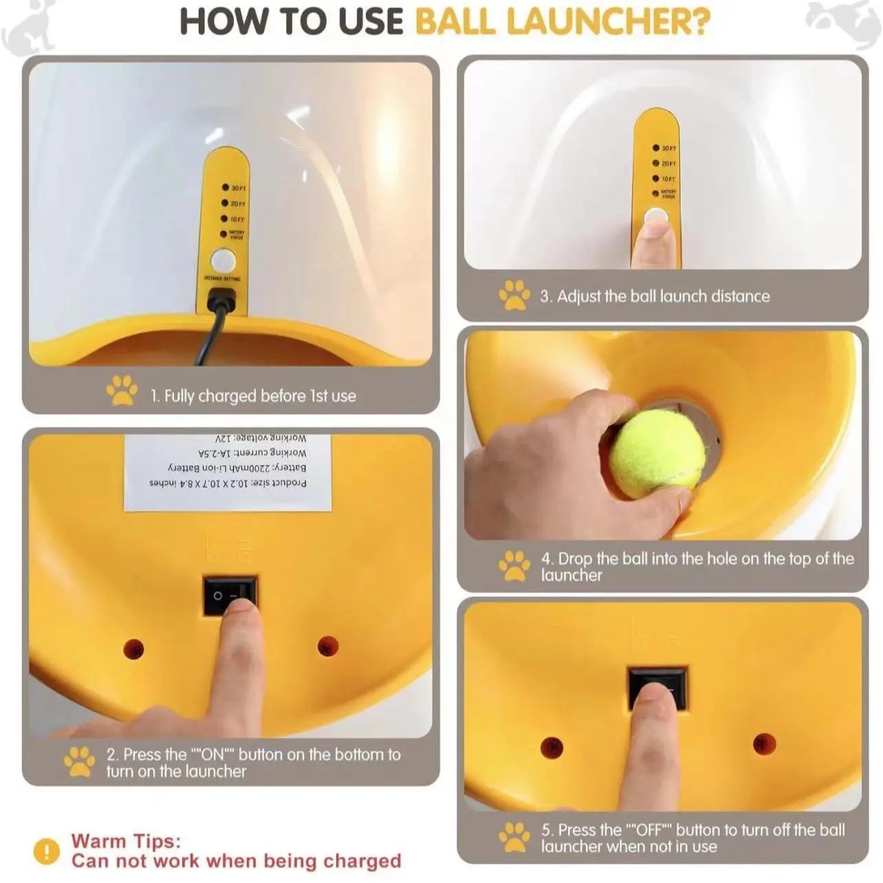 HOLIDAY PET ESSENTIAL SALE | Automatic Dog Ball Launcher Toy