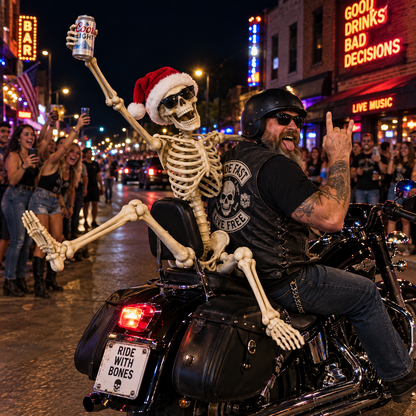 ⭐ 💀 Skeleton Motorcycle Passenger | Your Creepiest Riding Buddy 🏍️