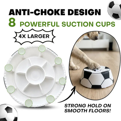 ⚽🐶 PAWPACE SOCCER-STYLE MULTI-PURPOSE DOG LICK BOWL