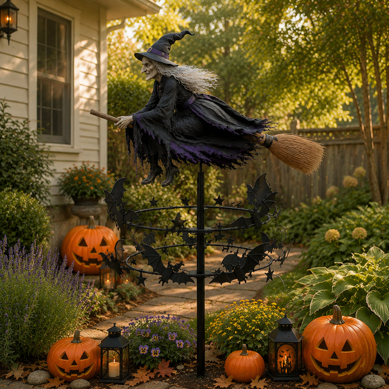 🧙‍♀️The Enchanted Witch Garden Wind Spinner