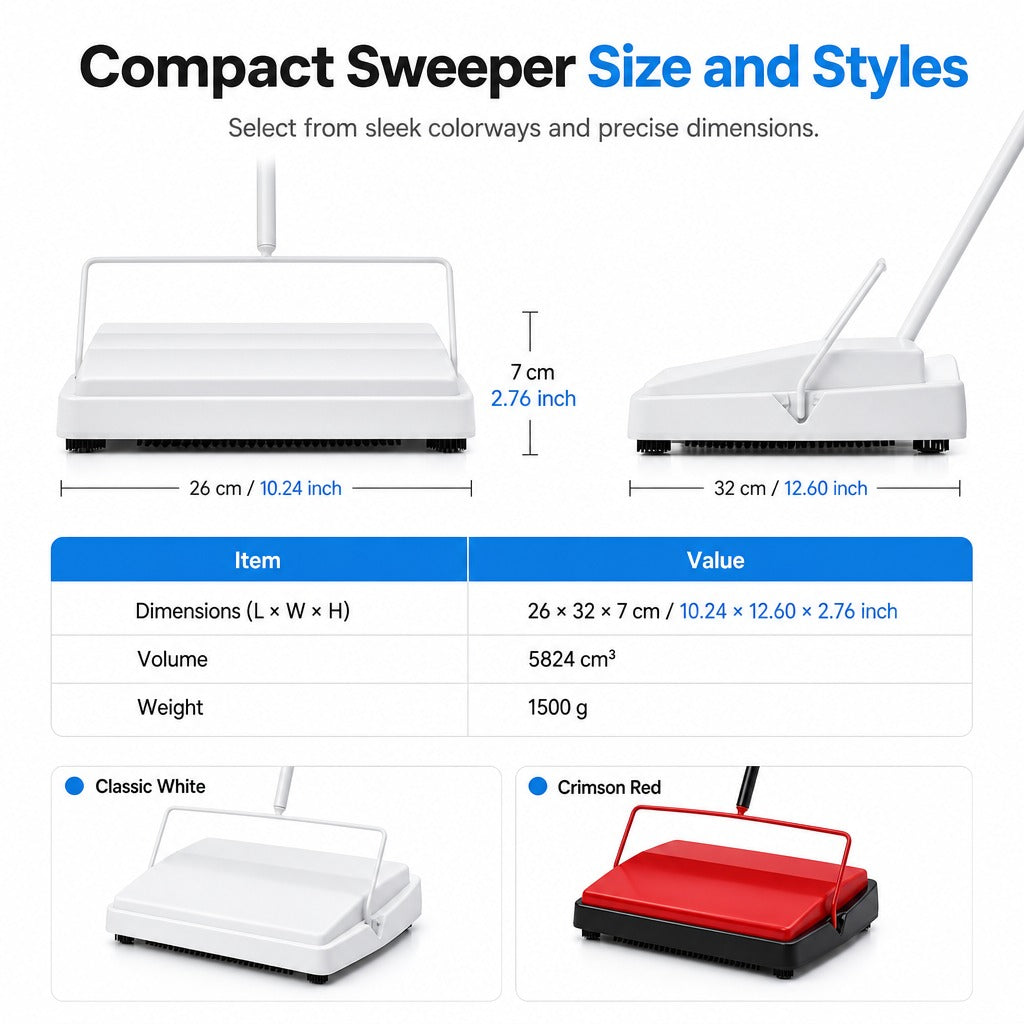 Hand Push Manual Carpet Sweeper