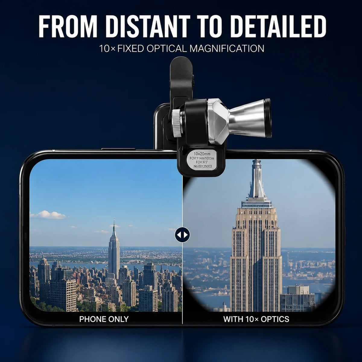 🔥 FINAL HOURS SALE 🔭 10×20 Mini Monocular Phone Telescope – Pocket Long-Distance Viewer with Adjustable Smartphone Clip