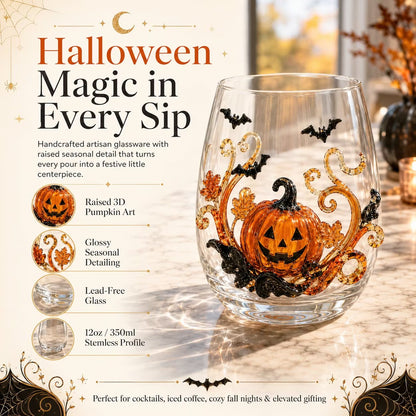 🎃 3D Halloween Artisan Glassware Collection