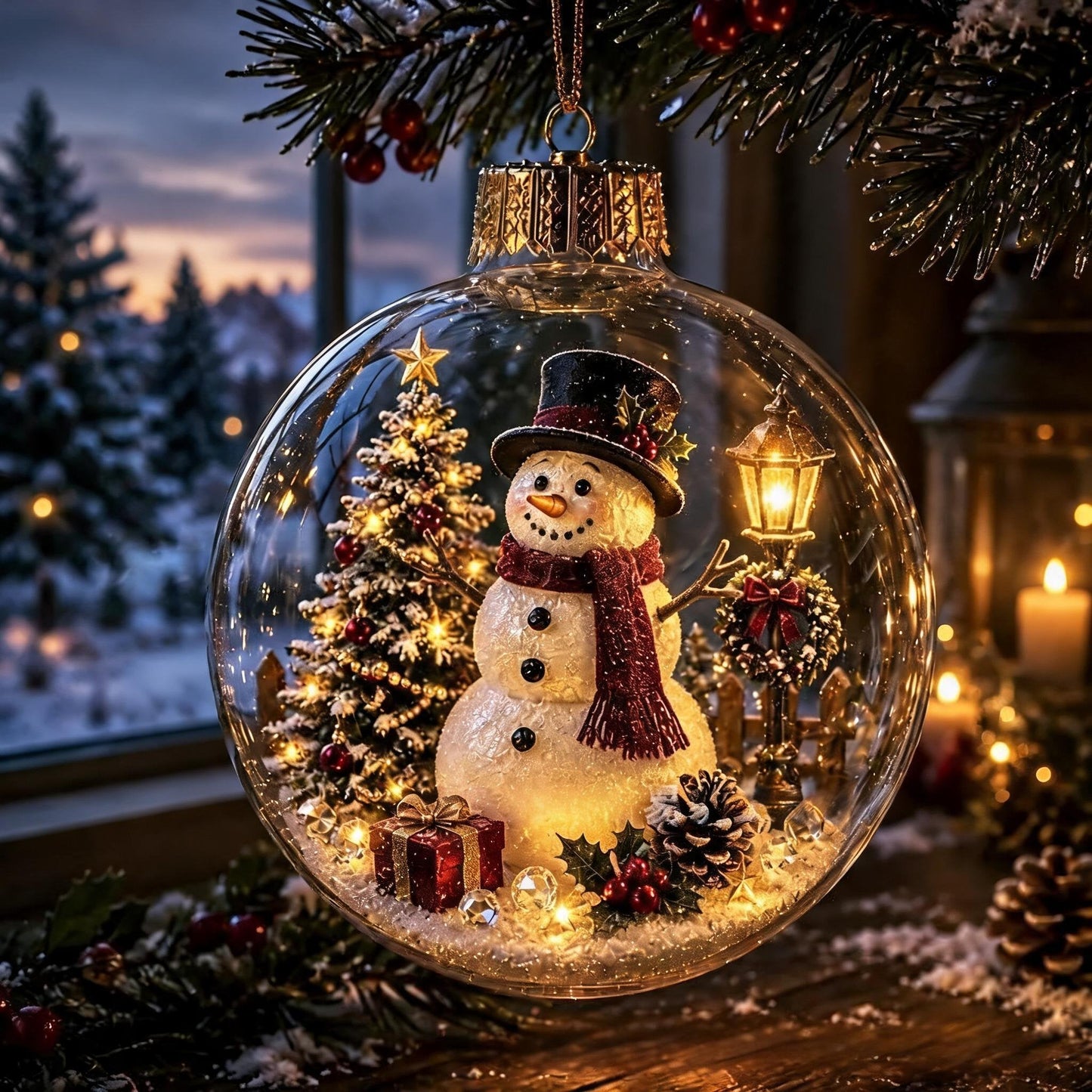 🔥HOT SALE - 🎄Glowing Christmas Diorama Ornament✨