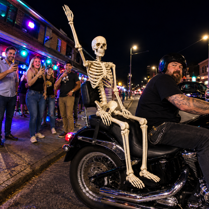 ⭐ 💀 Skeleton Motorcycle Passenger | Your Creepiest Riding Buddy 🏍️