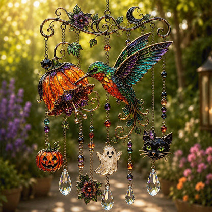🎃Halloween Glass Suncatcher Wind Chime