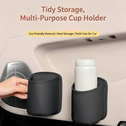 🚗Clip‑On Car Cup Holder, Multi‑Purpose Car Door Storage Organizer, Extra Large Capacity💢