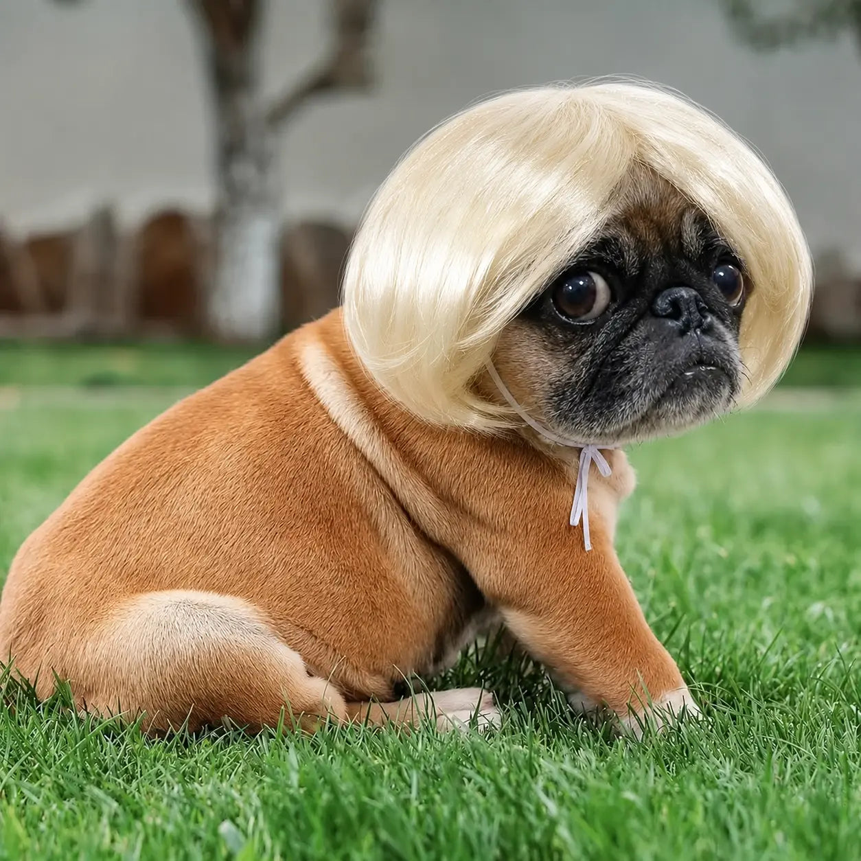 🎃HALLOWEEN SALE: SHORT HAIR WIG PET HEADBAND — FUNNY ACCESSORY FOR DOGS &amp; CATS!🎃