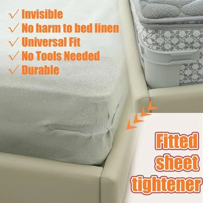 🛌4-Pack Heavy Duty Bed Sheet Clips