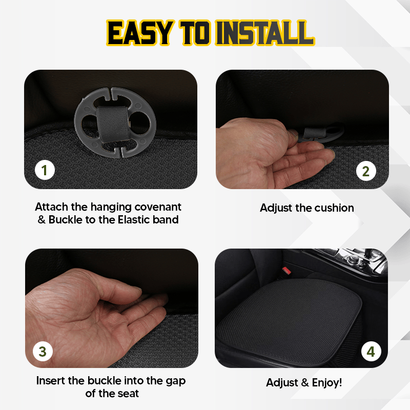 🔥🔥Breathable & Anti-Slip Viscose filament Car Seat Covers