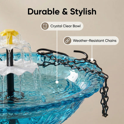 🔥🔥Solar Cascade Hanging Bird Bath Fountain