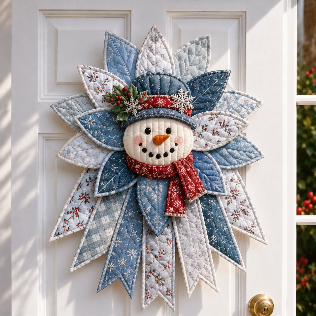 🎉 Holiday Celebration 🎄 – Festive Quilted Christmas Door Hanging DIY Sewing Kit