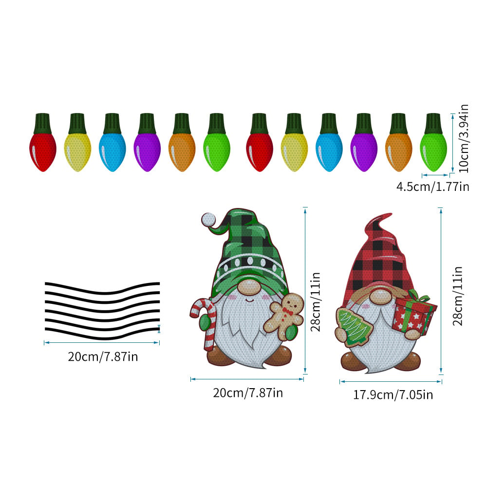 🎁Magnet Reflective Light Bulb Decorations✨