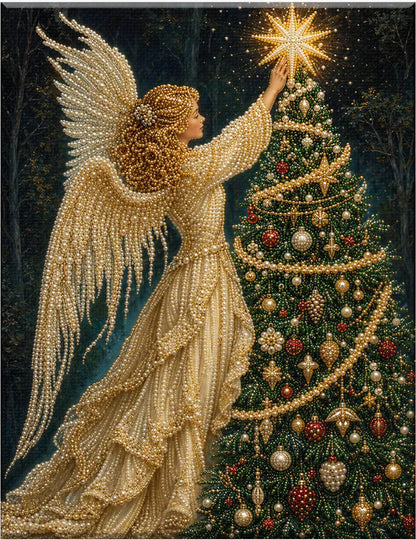 3D Christmas Pearl Art DIY Canvas Kit