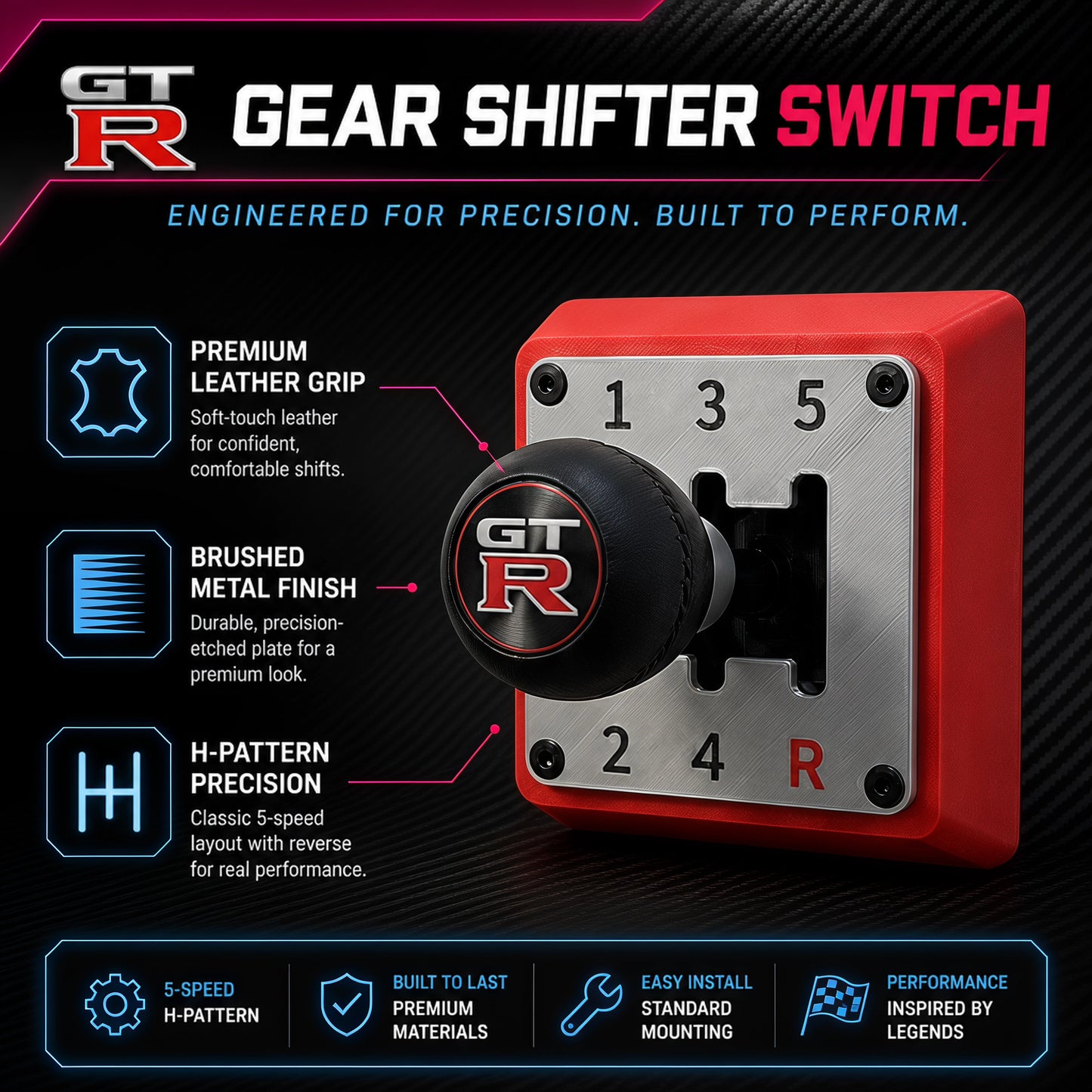 🚗VALORS™ GearShift™ Manual Light Switch Cover 💡