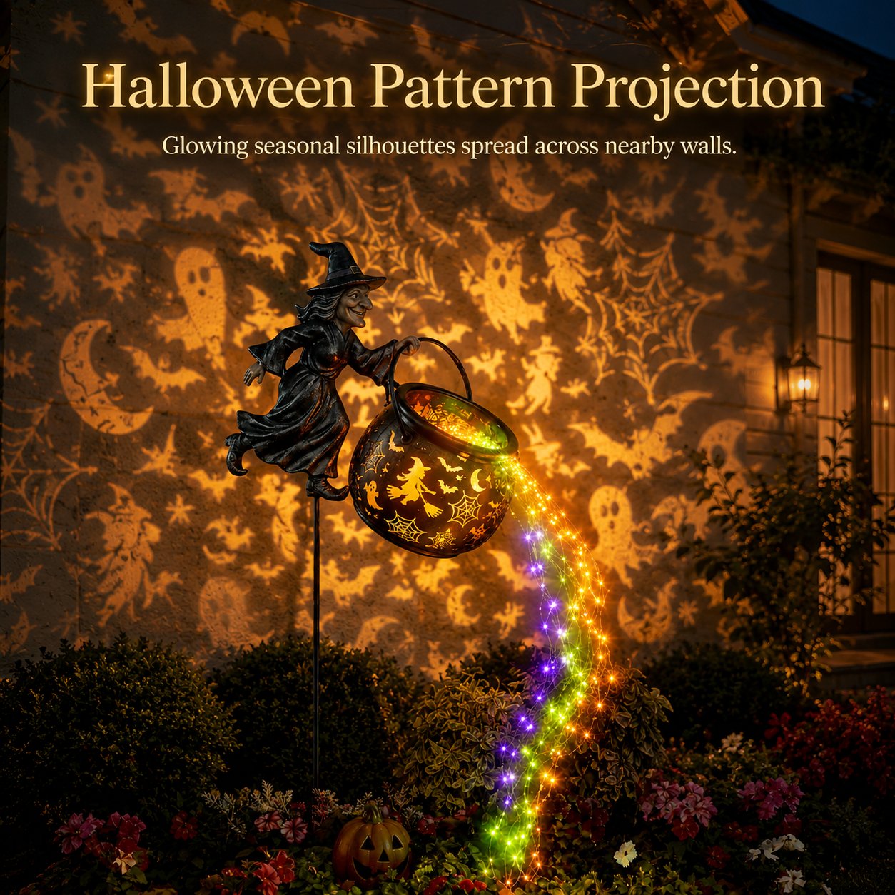 🔥Buy 2 Free Shipping🎃Halloween Witch Cauldron Garden Light