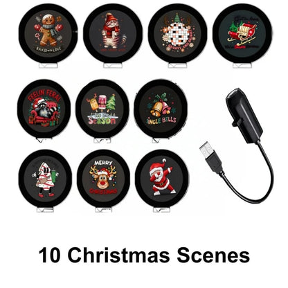 📽️Plug-&-Play HD Christmas Projector – 6 or 10 Festive Scenes