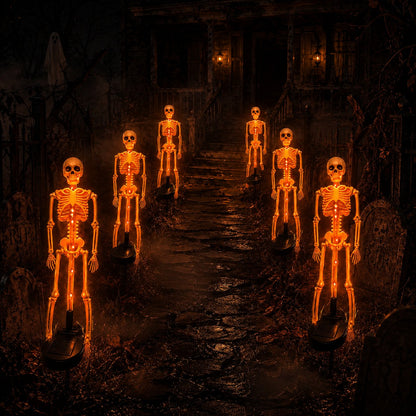 🎃 Halloween Early Bird Sale 🔥💀 Solar Skeleton Yard Stake
