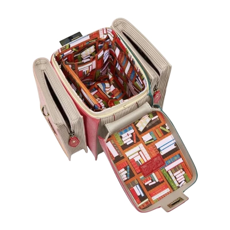 📚 Vintage Stacked Book Novelty Handbag