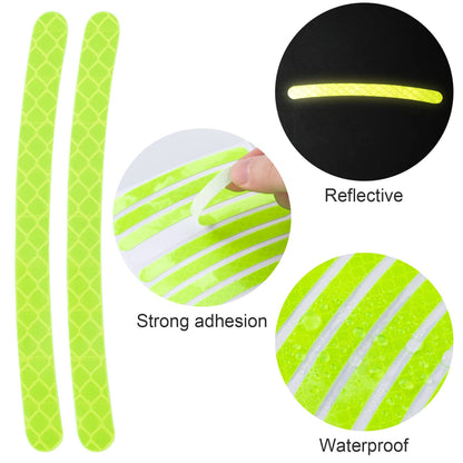 20 PCS Creative Wheel Hub Rim Reflective Stickers