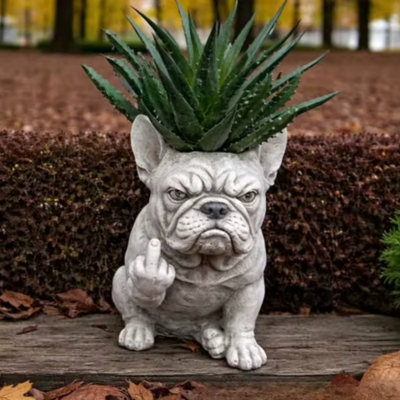 🐶Grumpy Dog Planter