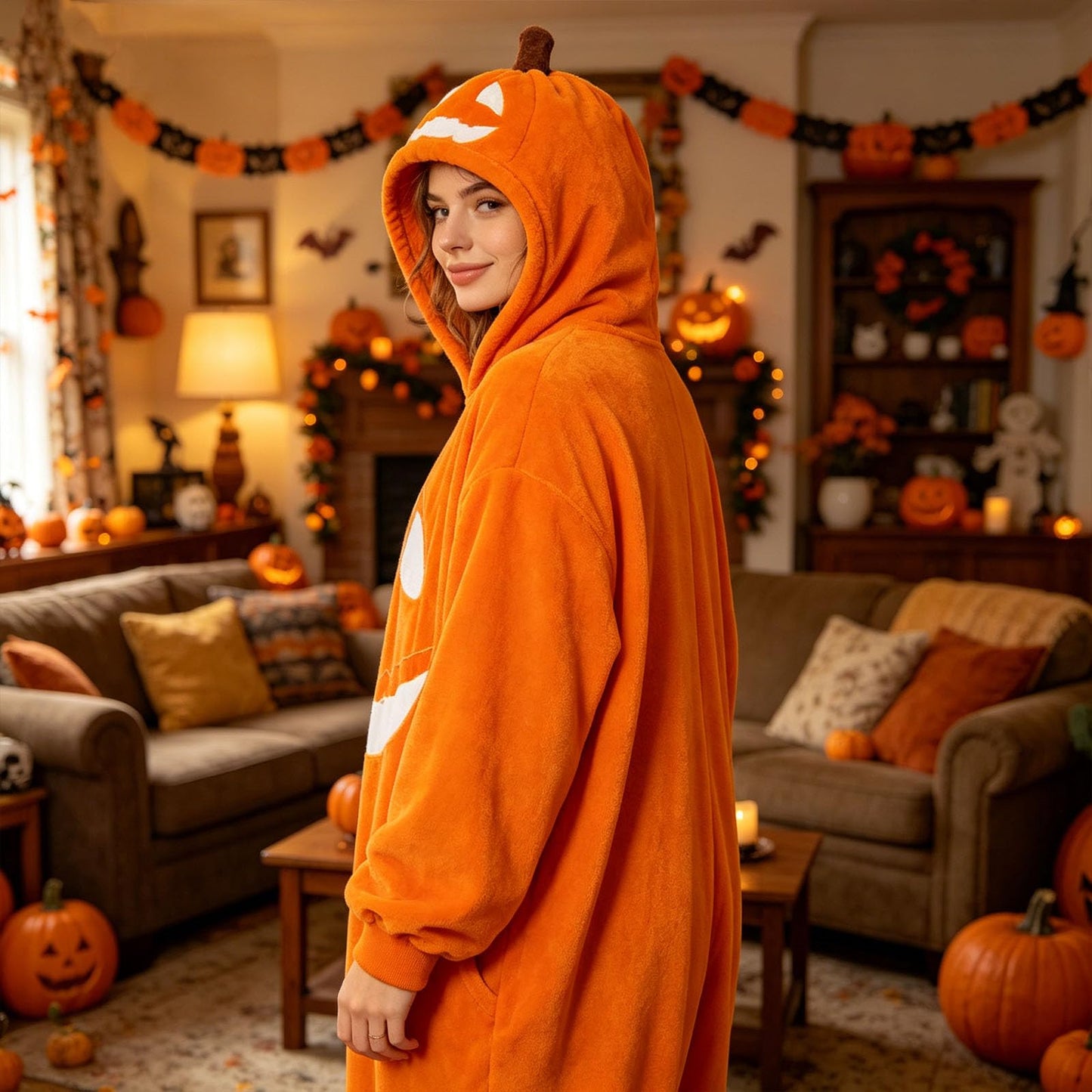 🎃 Pumpkin Lantern Halloween Costume