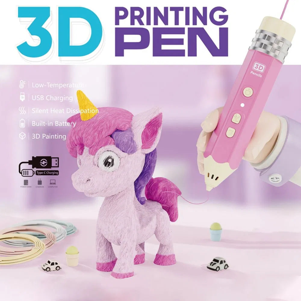 🖌️Hot Sale- Educational Toys Rocket Low-Temperature 3D Printing Pencil