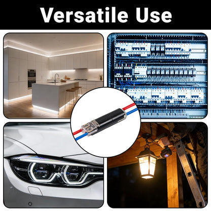 🔌100 Pcs 2-Pin Low Voltage Wire Connectors with Locking Buckle