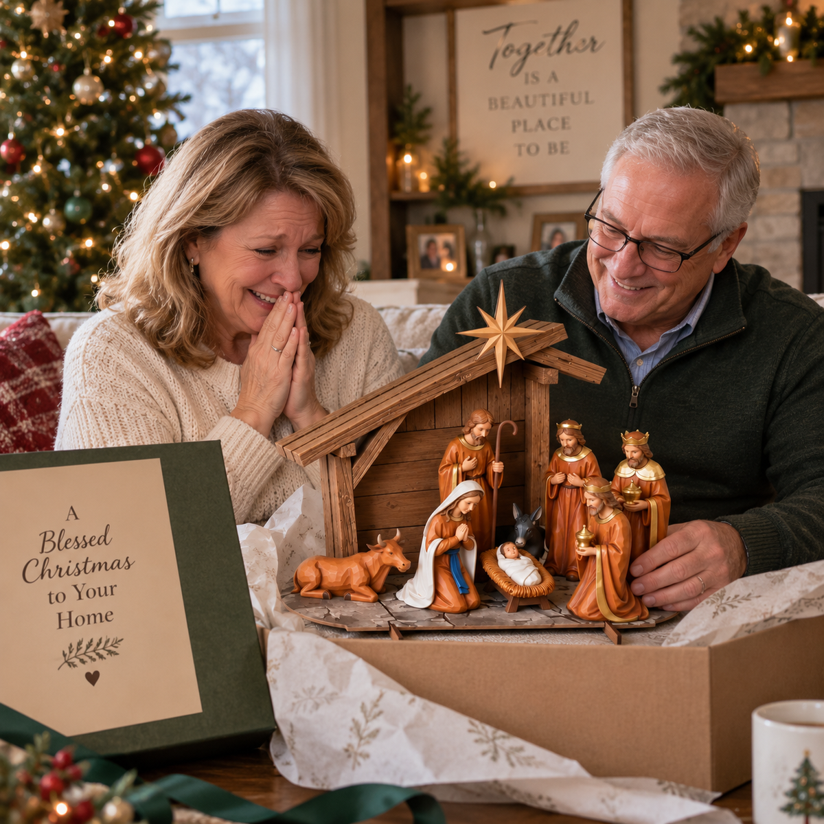 🎄 Christmas Nativity Scene Figurine Set | Traditional Holiday Home Decor
