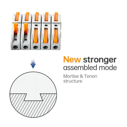 ⚙️Universal Quick Lever Electrical Wire Connectors (24-12 AWG) Assortment (50/100Pcs) + Wire Stripper