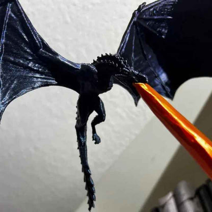 🐉Fly-By Fire Breathing Dragon Bookshelf Decor
