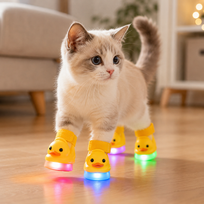 🐥 DuckGlow™ LED Pet Shoes – Make Every Step Fun & Adorable😻