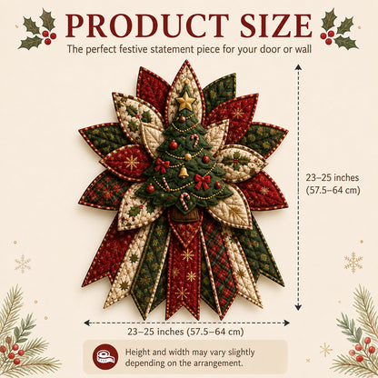 🎉 Holiday Celebration 🎄 – Festive Quilted Christmas Door Hanging DIY Sewing Kit