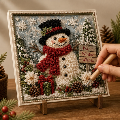 🎄 Christmas 3D Fabric Art Kit | Turn Tiny Fabric Pieces Into Holiday Magic