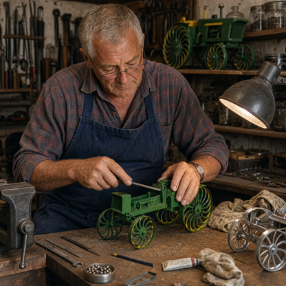 🚜 Limited-Time Sale – Earl's Handmade Tractor Wind Spinner – Flat Iron Construction