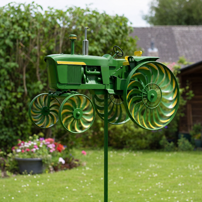 🚜 Limited-Time Sale – Earl's Handmade Tractor Wind Spinner – Flat Iron Construction