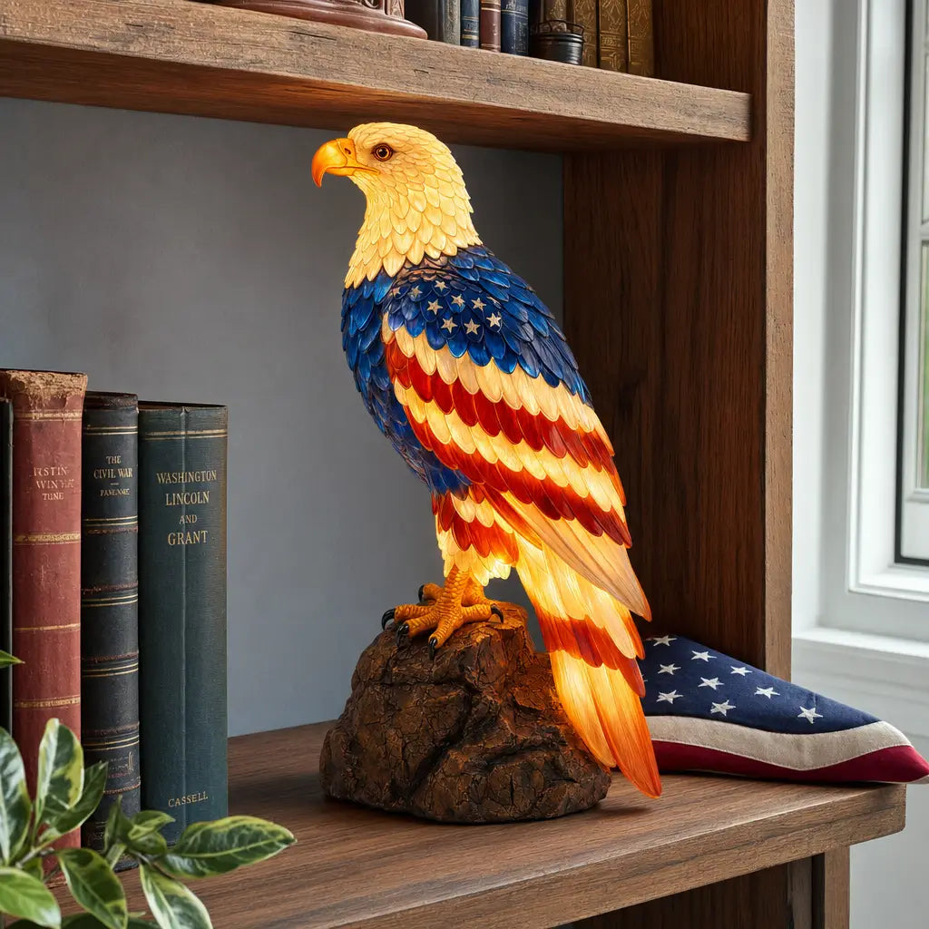 🦅🇺🇸 250th Anniversary Patriotic Bald Eagle Lamp