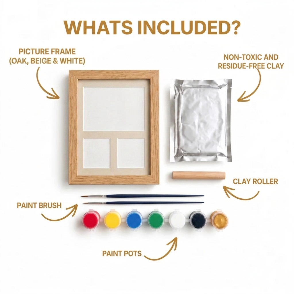 🐾VALORS™ Little Paw Themed Picture Clay Kit | Paw and Photo