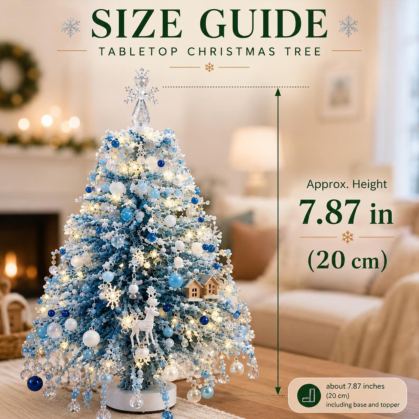 DIY Beaded Christmas Tree Kit – Mini Crystal Bead Xmas Tree Craft Set