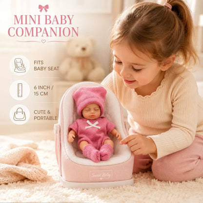 🍼 Pocket Baby™ 6" Handmade Mini Silicone Doll | Made For Little Moments Of Care