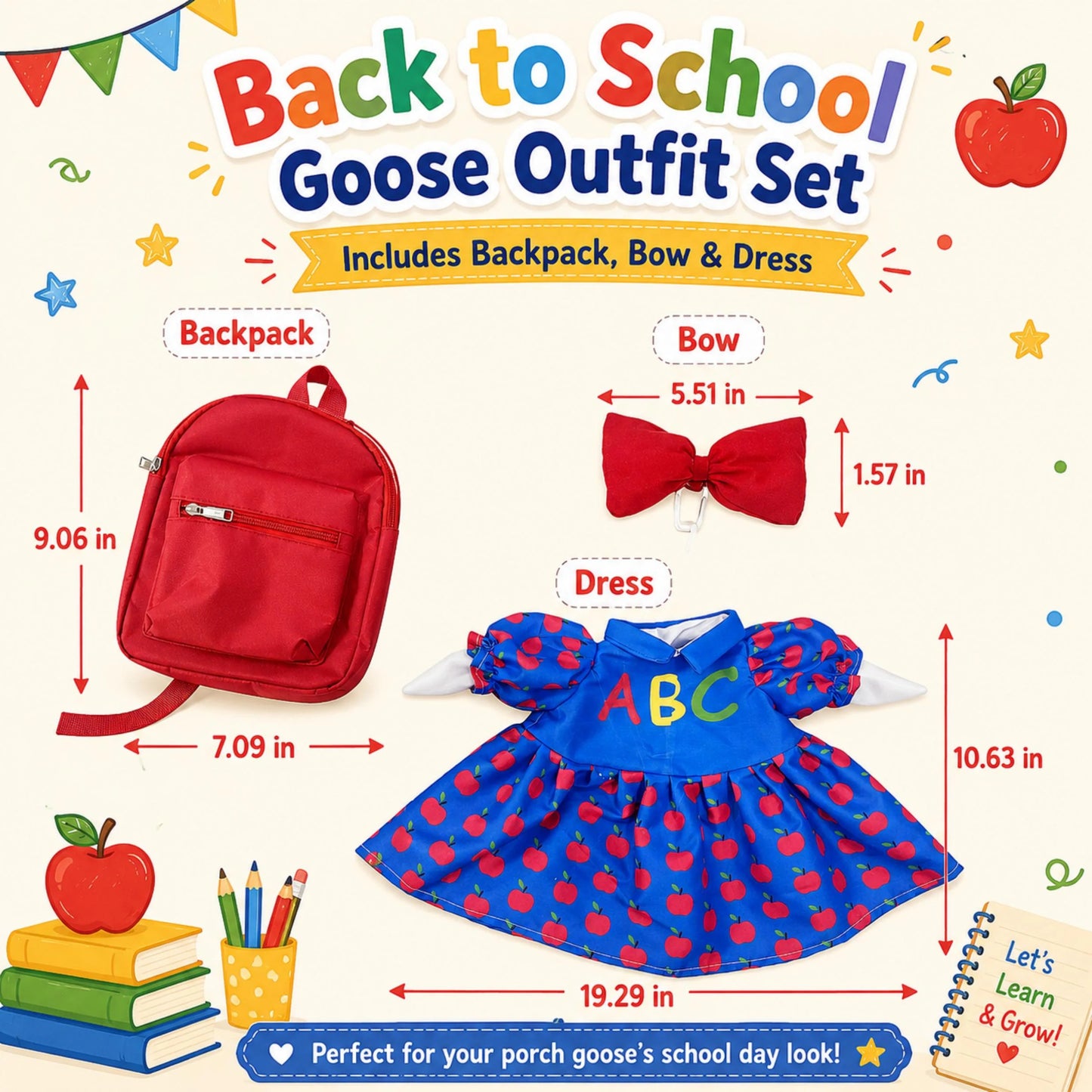 🍎 Back-to-School Goose Duo™ | A Sweet Welcome to a New School Year